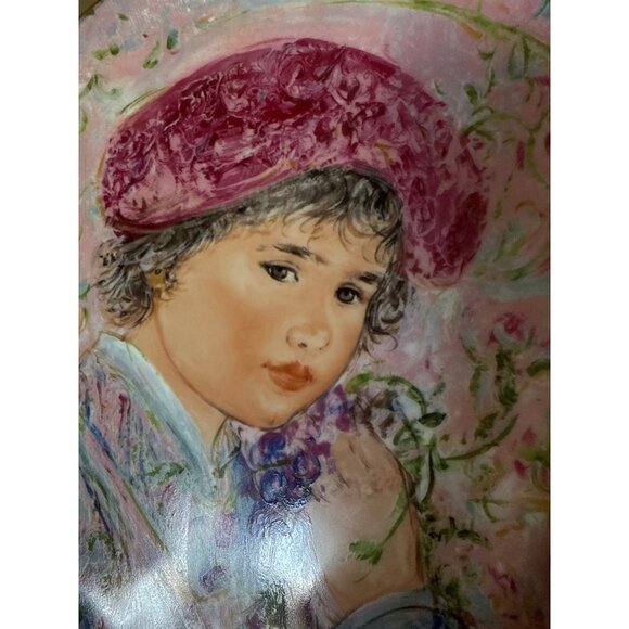 Edna Hibel "Le Marquis Maurice Pierre" Limited Edition Decorative Plate 6094/127 - Picture 7 of 11